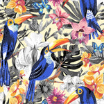 Yellow Wallpaper with Toucans