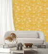 Yellow Botanical Wallpaper