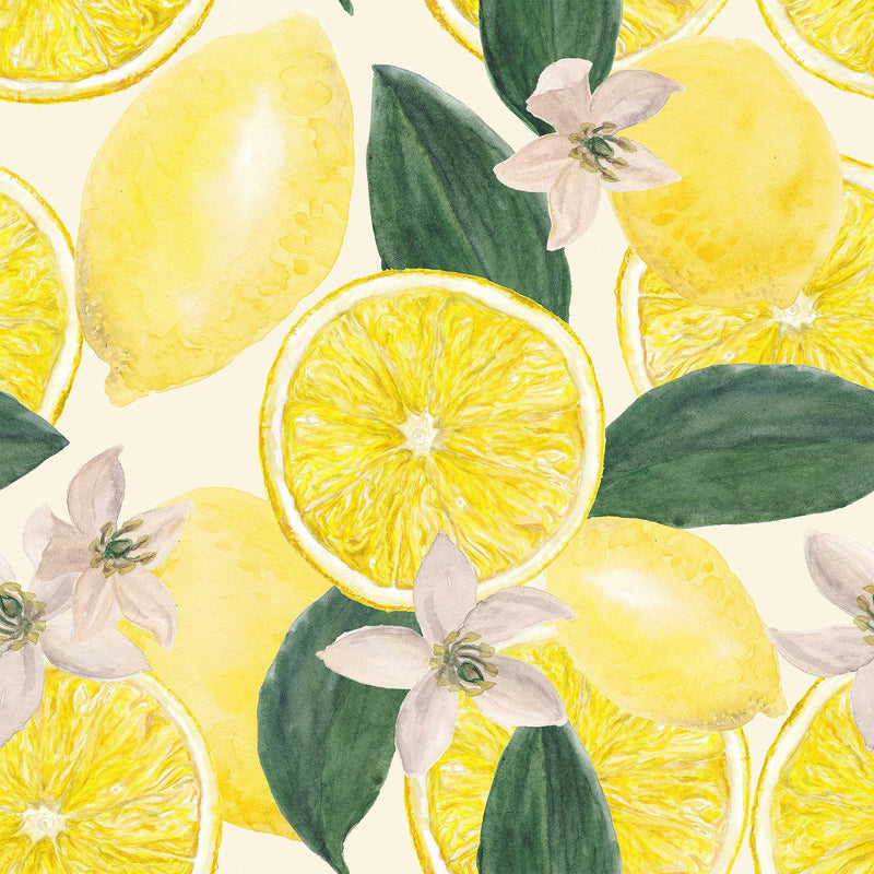 Voguish Lemons Wallpaper Chic