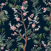 Stylish Birds and Sakura Wallpaper Fashionable