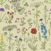Wildflowers on Green Background Wallpaper