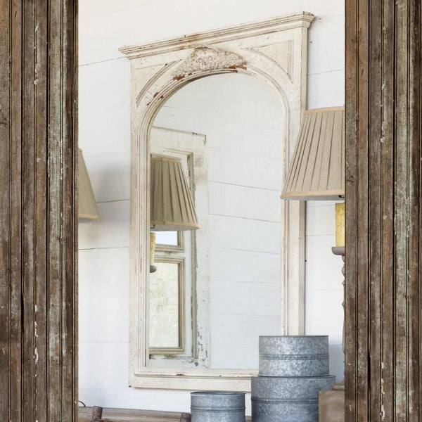 Lovecup Cream White Arched Mirror L951