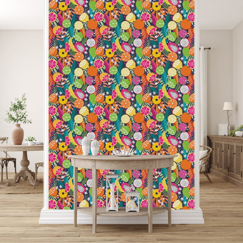 Brightly Fruits Wallpaper