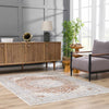 Emke Cream Washable Area Rug