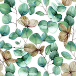 Stylish Green Leaves Wallpaper Chic