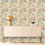 Creamy Floral Wallpaper
