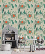 Elephant Pattern Wallpaper