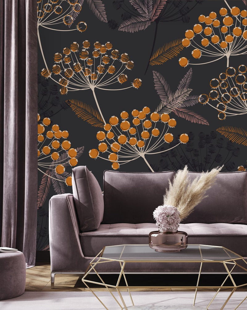 Berries on Dark Wallpaper