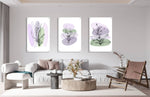 Plants Design Set of 3 Prints Modern Wall Art Modern Artwork