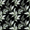 Fashionable Dark Wallpaper with Green Leaves Tasteful