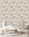Hares on the Meadow Wallpaper