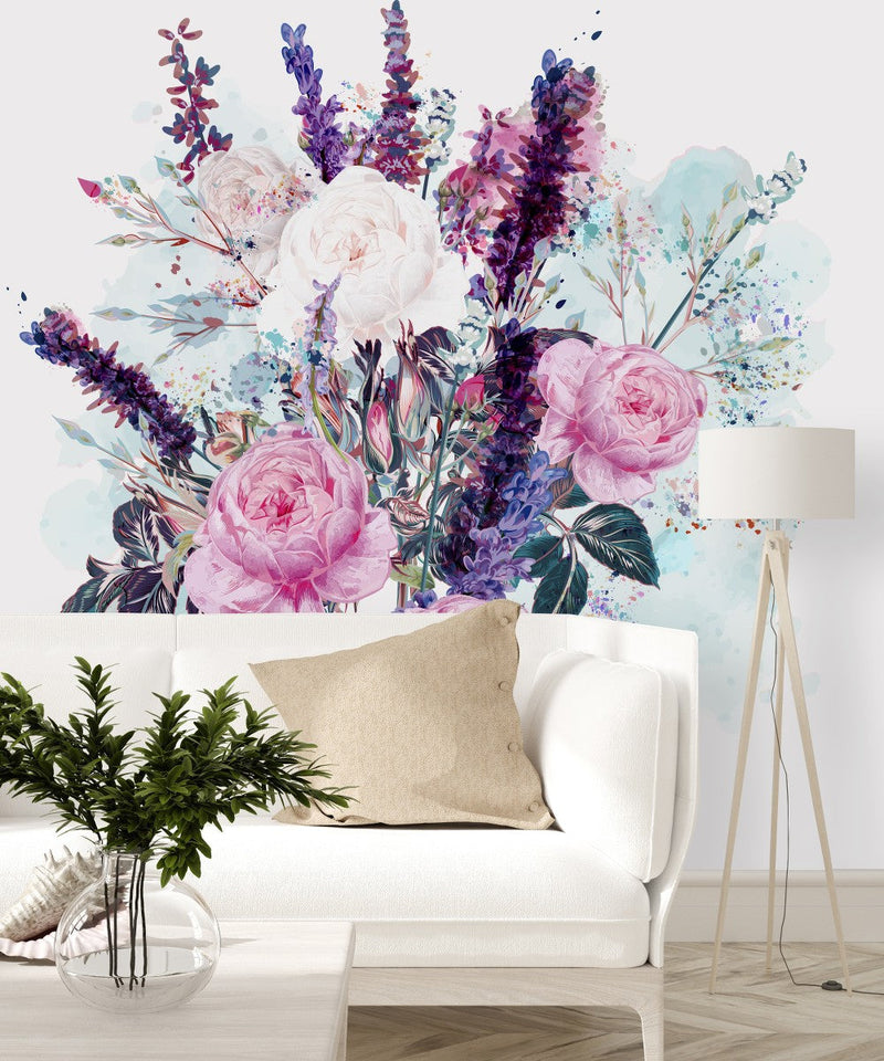Peonies Bouquet Wallpaper