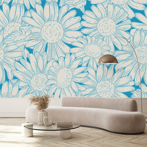 Blue Chamomile Wallpaper
