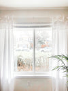 Lydia Ruffle Window Curtain Panel Set
