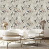 Birds on Beige Wallpaper