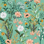 Ladybug and Flowers Wallpaper