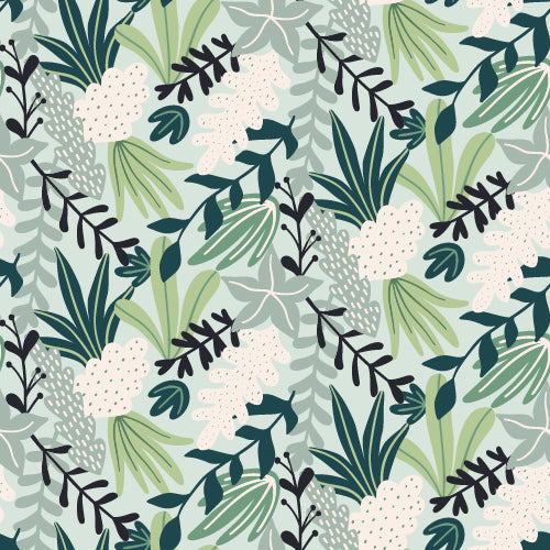 Elegant Green Leaves Wallpaper Fashionable Quality