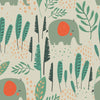 Elephant Pattern Wallpaper