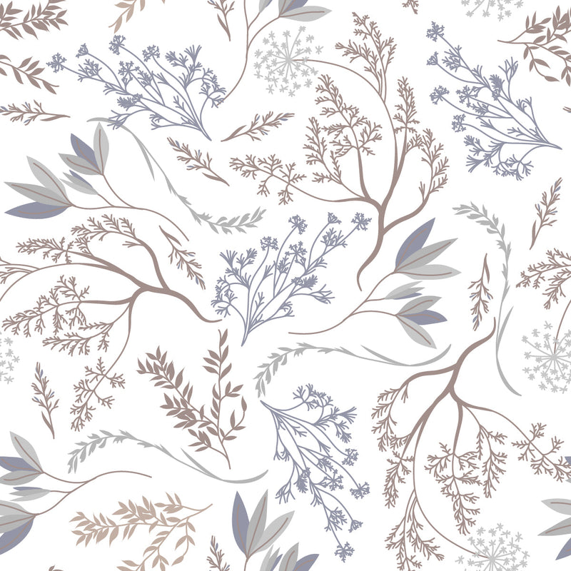 Pastel Color Leaves Wallpaper