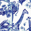 Shower Curtain in Meru Commodore Blue, Cancun Blue Safari Animal Toile