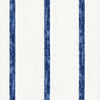 Rod Pocket Curtain Panels Pair in Modern Farmhouse Miles Italian Denim Blue Stripe