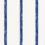 Rod Pocket Curtain Panels Pair in Modern Farmhouse Miles Italian Denim Blue Stripe