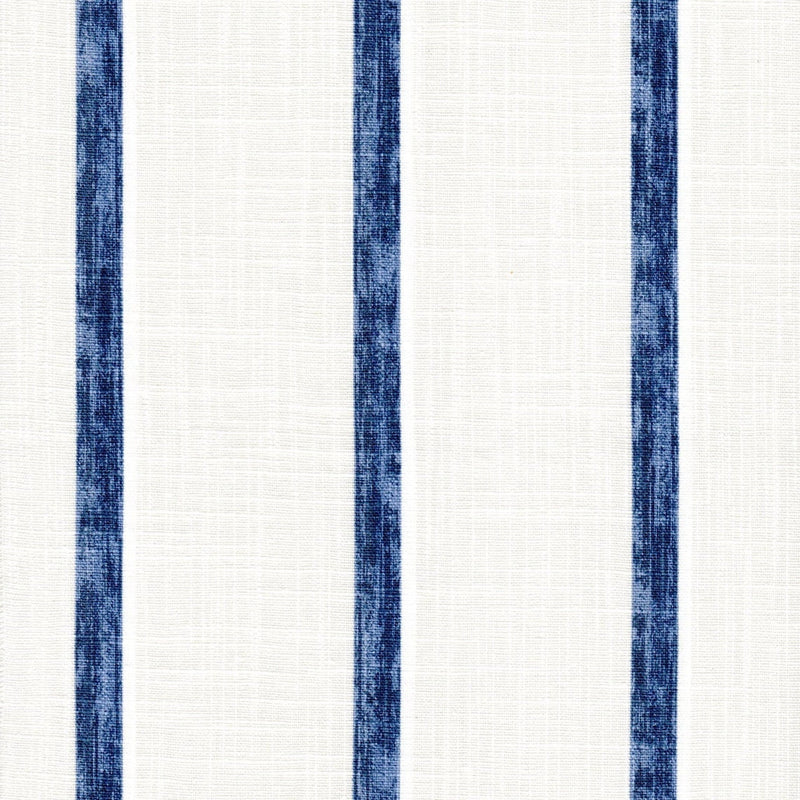 Round Tablecloth in Modern Farmhouse Miles Italian Denim Blue Stripe