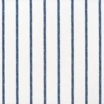 Gathered Bedskirt in Modern Farmhouse Miles Italian Denim Blue Stripe