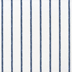 Rod Pocket Curtain Panels Pair in Modern Farmhouse Miles Italian Denim Blue Stripe