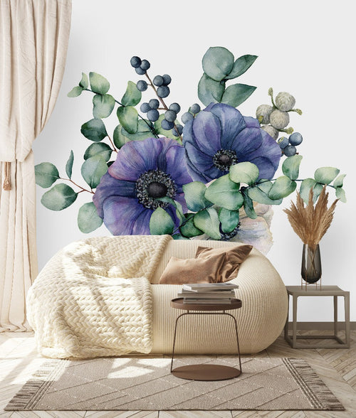 Bouquet of Purple Flowers Wallpaper