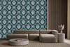 Dark Green Vintage Wallpaper