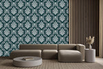 Dark Green Vintage Wallpaper
