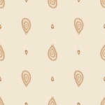 Beige Drop Pattern Wallpaper