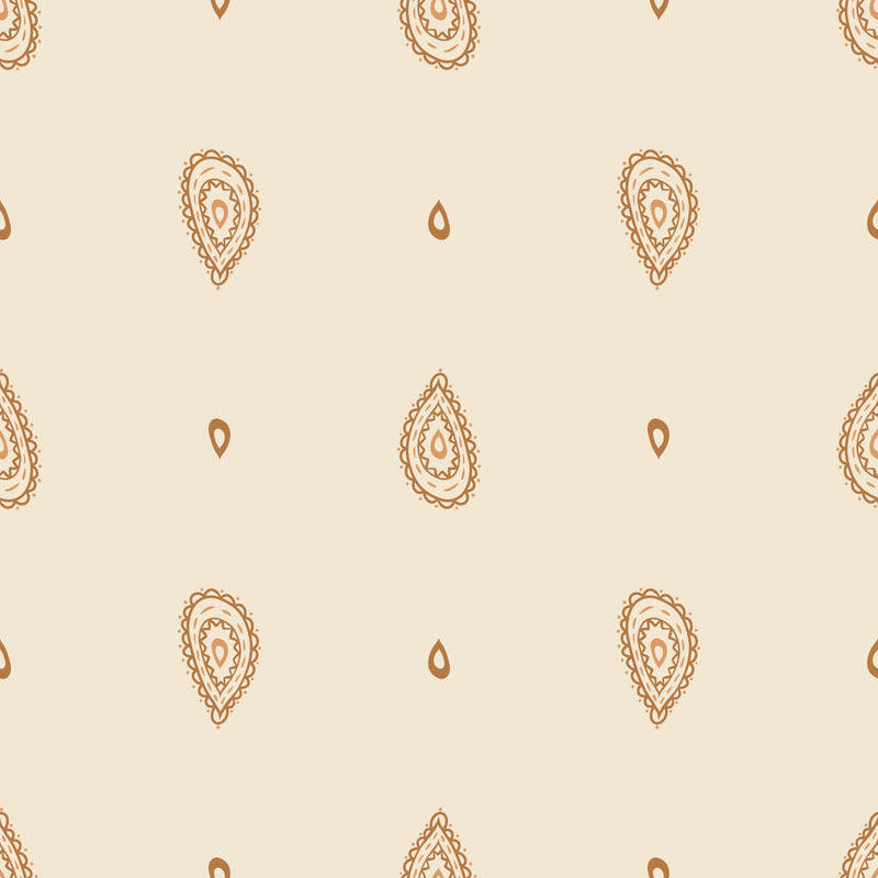 Beige Drop Pattern Wallpaper