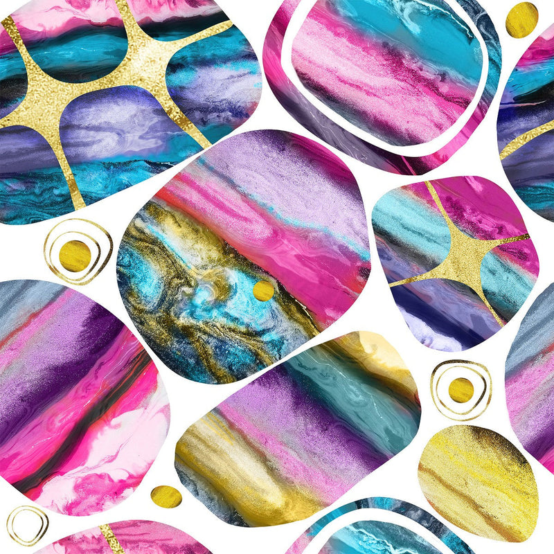 Voguish Multicolored Pattern Wallpaper