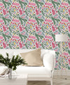 Elegant Berries and Leaves Wallpaper Tasteful