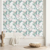 Stylish Exotic Pink Flowers Wallpaper Vogue