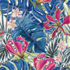 Blue Monstera Leaves Wallpaper
