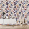 Beige Plants Pattern Wallpaper