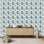 Voguish Dark Green Leaves Wallpaper Smart