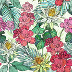 Contemporary Colorful Flowers Wallpaper Fashionable