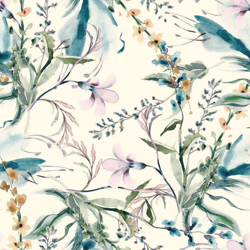 Watercolor Herbal Wallpaper
