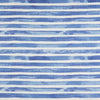 Rod Pocket Curtains in Nelson Commodore Blue Horizontal Watercolor Stripe