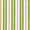 Gathered Bedskirt in Newbury Aloe Green Stripe- Green, Brown, White