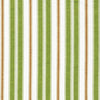 Gathered Bedskirt in Newbury Aloe Green Stripe- Green, Brown, White