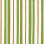 Gathered Bedskirt in Newbury Aloe Green Stripe- Green, Brown, White