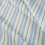 Tailored Bedskirt in Newbury Antique Blue Stripe- Blue, Green, White