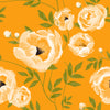 Contemporary Orange Floral Wallpaper Vogue Quality