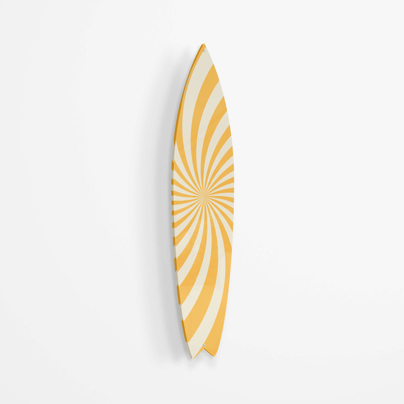 Swirl Minimalist Retro Acrylic Surfboard Wall Art