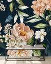 Beige Flowers Wallpaper